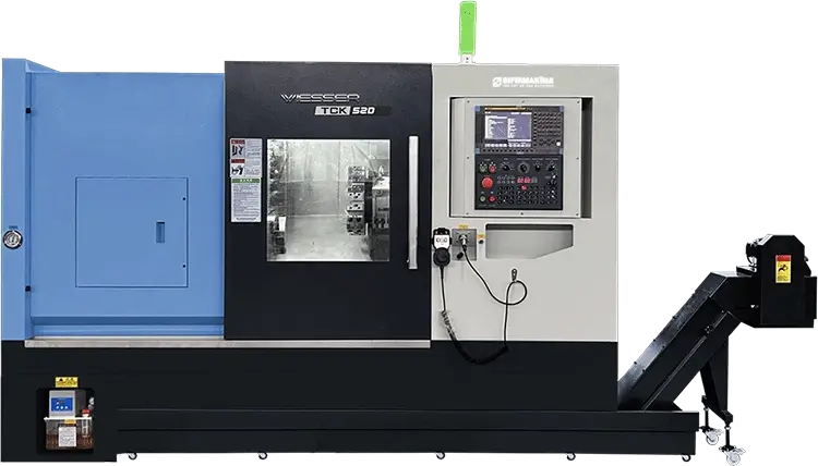 Wiesser TCK52D-450 / C Eksenli 8 inch CNC Torna