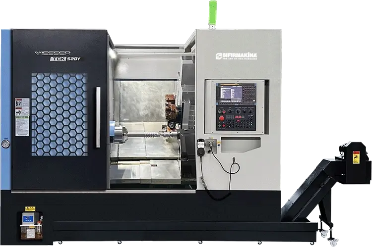 Wiesser TCK52DY-680/ Y Axis 10 inch CNC Lathe