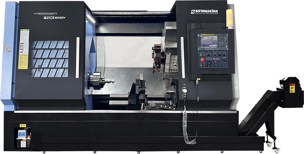 Wiesser TCK600DY-950/ Y Axis 10 inch CNC Lathe